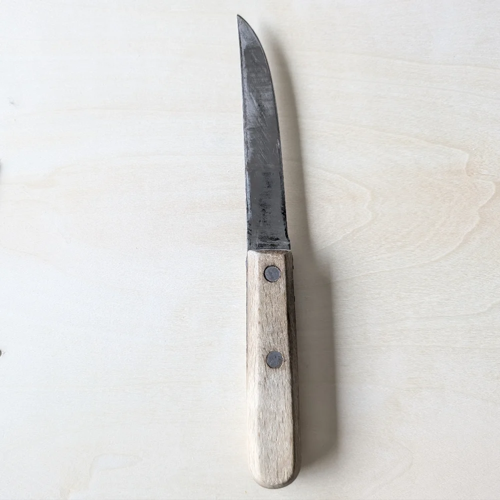 VINTAGE Knife Handmade Wooden Handle Dexter 1375